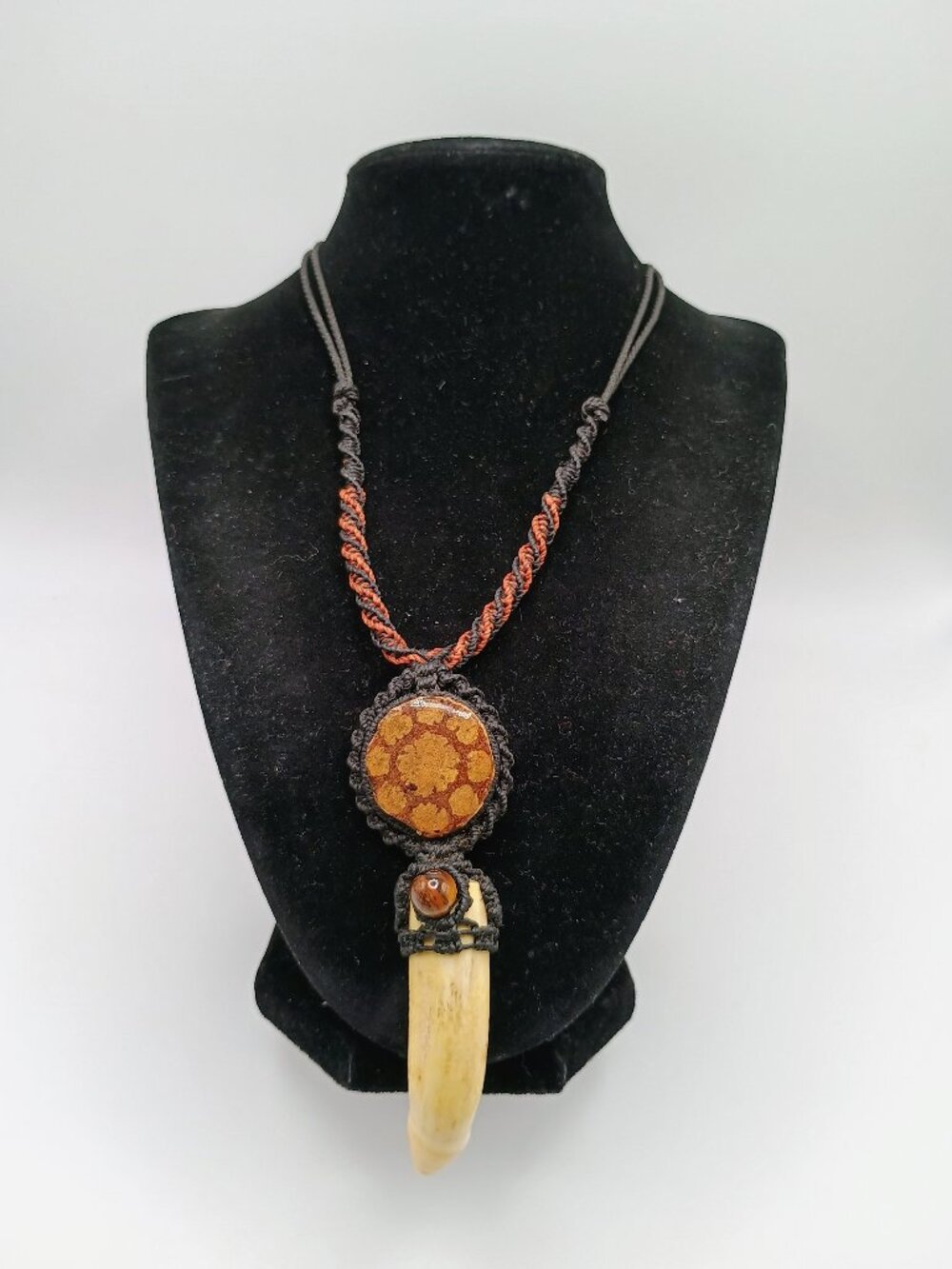 Handmade Macrame Shamanic Dandelion Necklace